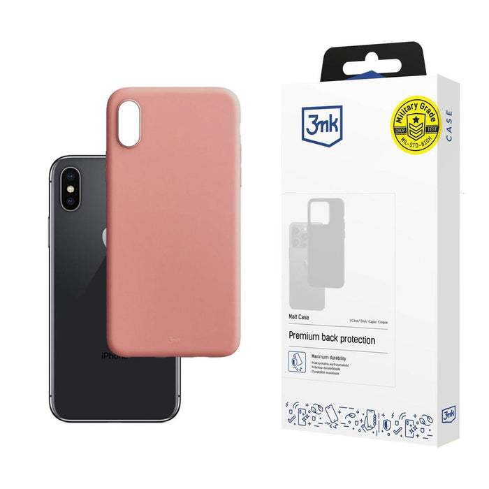3mk Matt Case за iPhone X / XS - розов