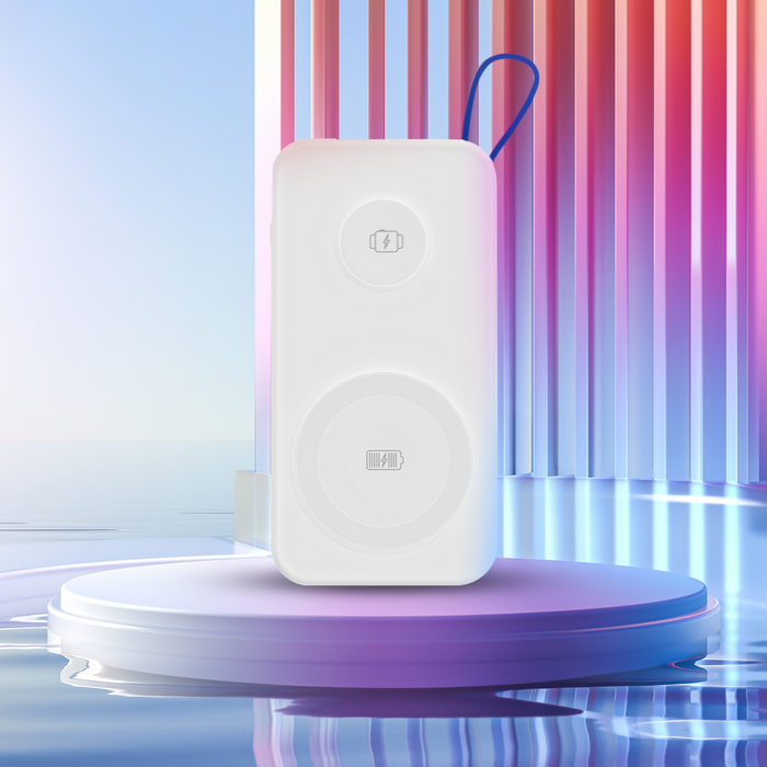 Преносима батерия Powerbank 3mk PastelUp 10,000mAh 22.5W USB 1A1C - бял
