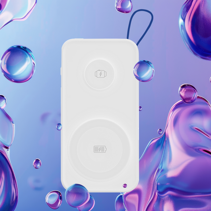 Преносима батерия Powerbank 3mk PastelUp 10,000mAh 22.5W USB 1A1C - бял
