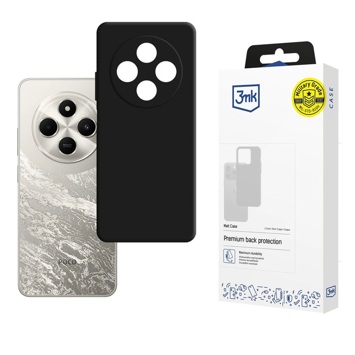 3mk Matt Case за Xiaomi Poco C75 - черен