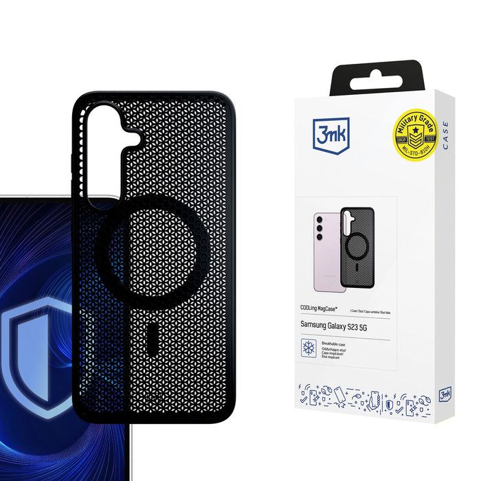 3mk COOLing MagCase за Samsung Galaxy S23 5G - черен