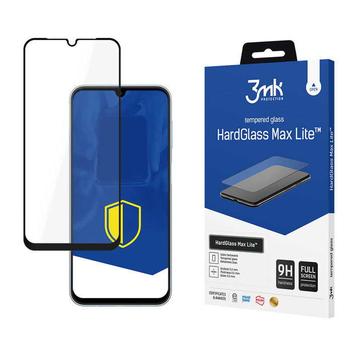 3mk HardGlass Max Lite черно закалено стъкло за Samsung Galaxy M16 5G