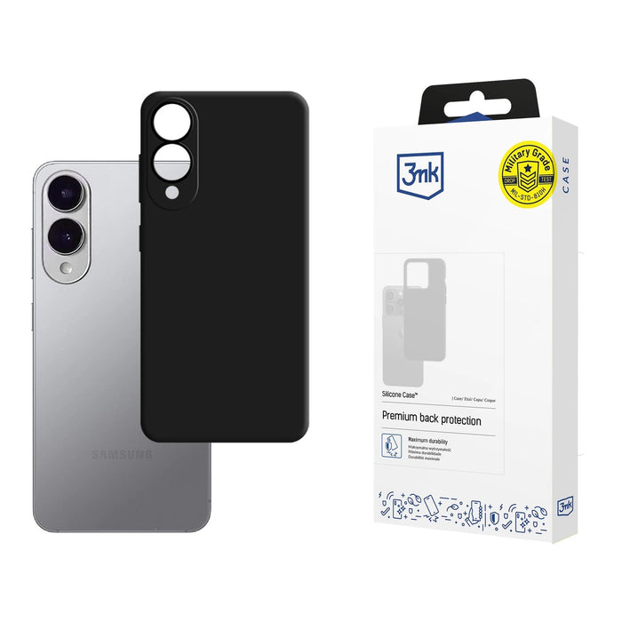 Силиконов калъф 3mk за Samsung Galaxy S25 Edge - черен