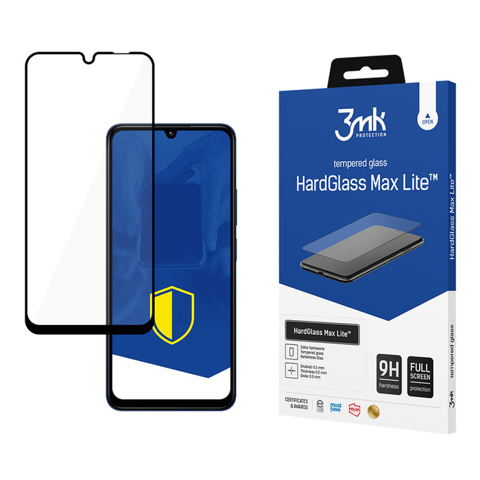 3mk HardGlass Max Lite черно закалено стъкло за Xiaomi Redmi 14C / Xiaomi Poco C75 / Xiaomi Redmi A4 5G