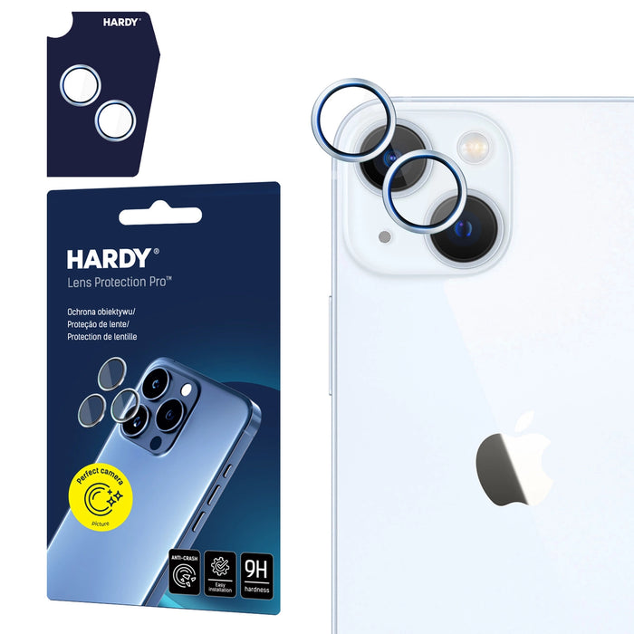 3mk HARDY Lens Protection Pro Glass за Apple iPhone 15 / 15 Plus - Син