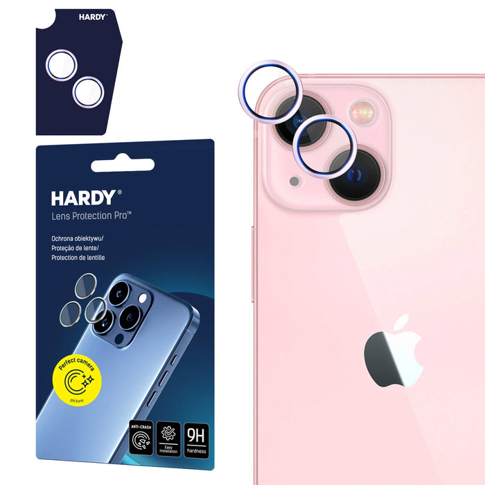 3mk HARDY Lens Protection Pro Glass за Apple iPhone 15 / 15 Plus - Розов