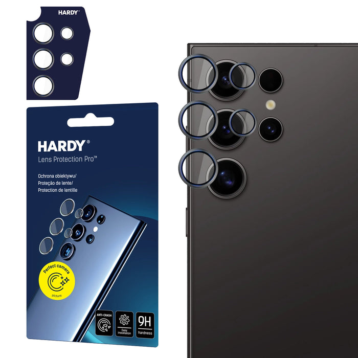 3mk HARDY Lens Protection Pro Glass за Samsung Galaxy S24 Ultra - черен