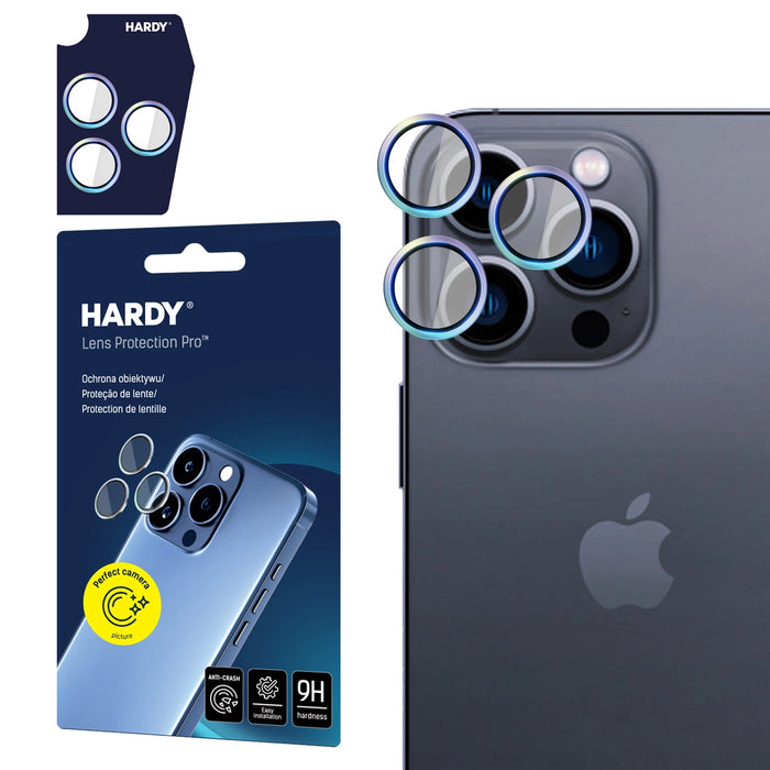 3mk HARDY Lens Protection Pro Glass за Apple iPhone 15 Pro Max - Многоцветен