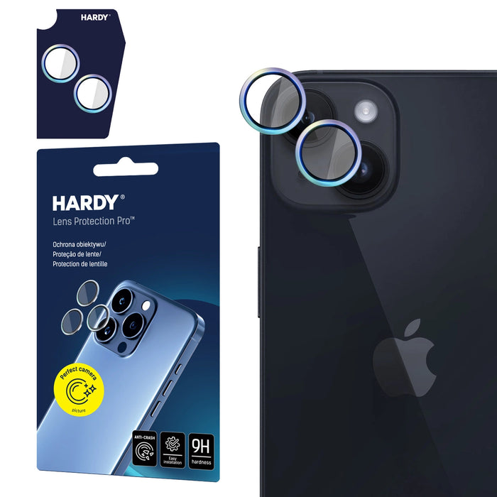 3mk HARDY Lens Protection Pro Glass за Apple iPhone 15 / 15 Plus - Многоцветен