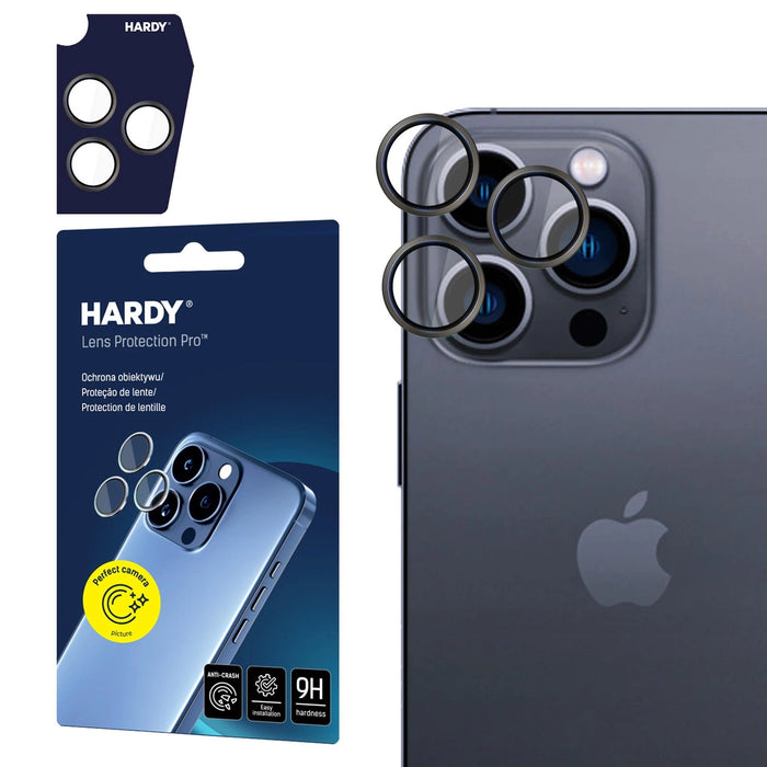 3mk HARDY Lens Protection Pro Glass за Apple iPhone 16 Pro / 16 Pro Max - сив