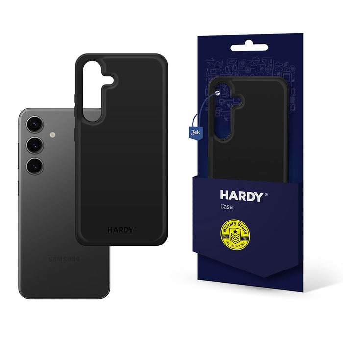 3mk Hardy Android Silky Leather MagCase за Samsung Galaxy S24+ - черен