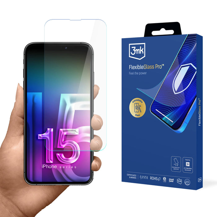 Хибридно стъкло 3mk FlexibleGlass Pro за Apple iPhone 15 Pro