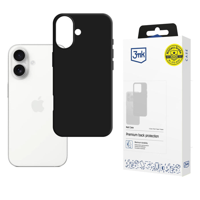 3mk Matt Case за Apple iPhone 17 - черен