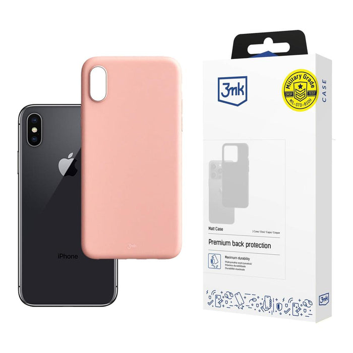 3mk Матов Калъф за Apple iPhone Xs Max - Матово Розов