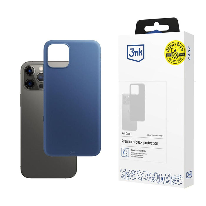 3mk Matt Case за iPhone 12 Pro Max - син мат
