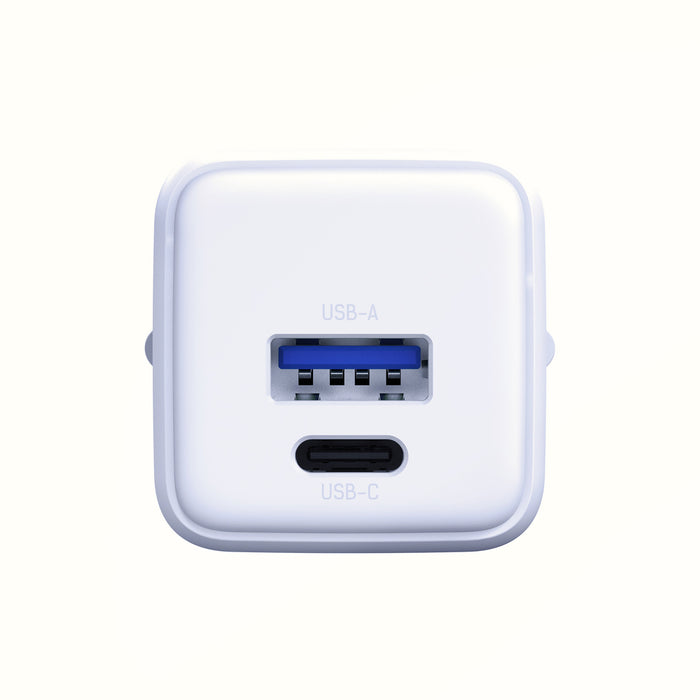 3mk Hyper GaN зарядно устройство 20W QC4+ PD PPS USB-C USB-A стенно зарядно устройство - бяло