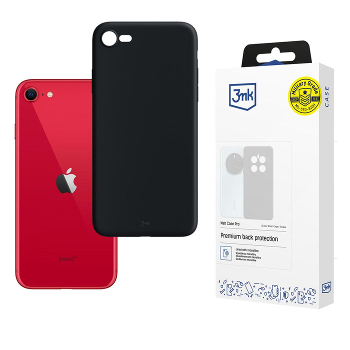 3mk Matt Case Pro за Apple iPhone SE 2022 - матово черен