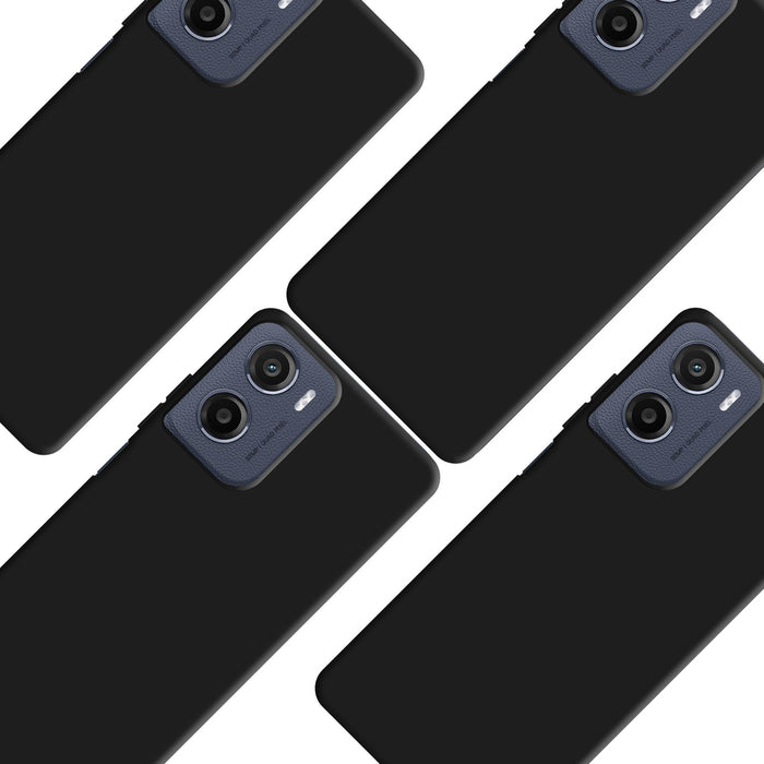 3mk Матов Калъф Pro за Motorola Moto E15 - Черен