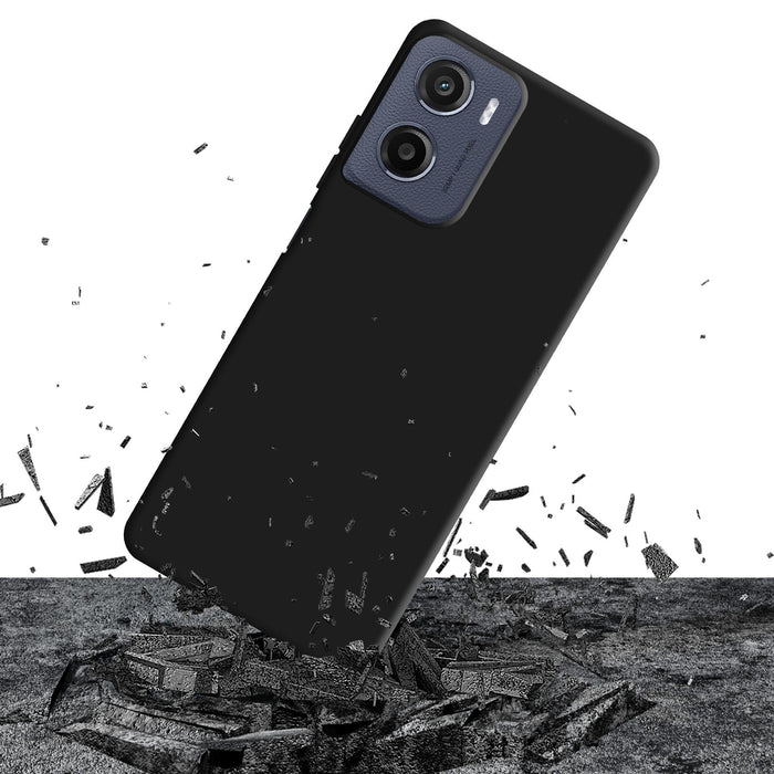 3mk Матов Калъф Pro за Motorola Moto E15 - Черен