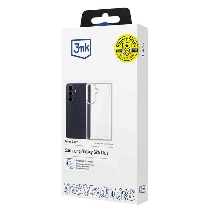 3mk Armor Case за Samsung Galaxy S26+ - прозрачен