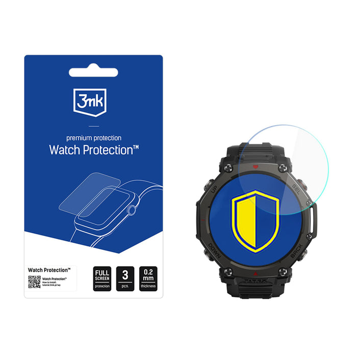 Хибридно стъкло за дисплея на смарт часовника 3mk Watch Protection FlexibleGlass за Amazfit T-Rex 3 Pro 48 мм