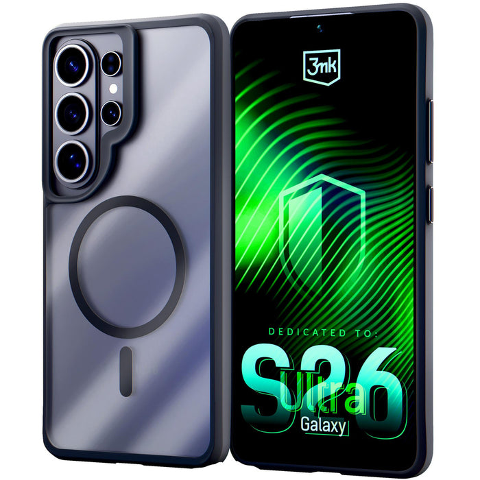 3mk Satin Armor MagCase за Samsung Galaxy S26 Ultra - прозрачен черен