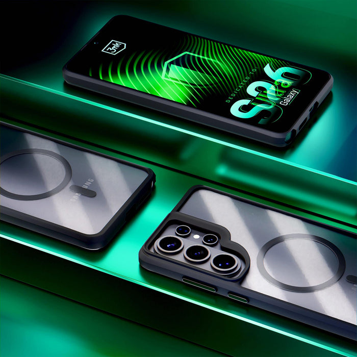 3mk Satin Armor MagCase за Samsung Galaxy S26 Ultra - прозрачен черен