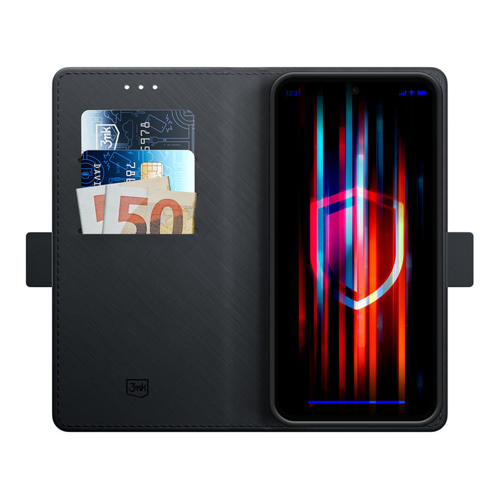3mk калъф-портфейл за Xiaomi Redmi Note 15 Pro+ 5G - черен