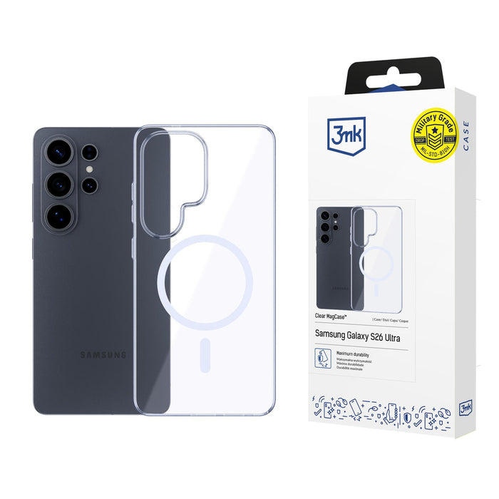 3mk Clear MagCase за Samsung Galaxy S26 Ultra - прозрачен