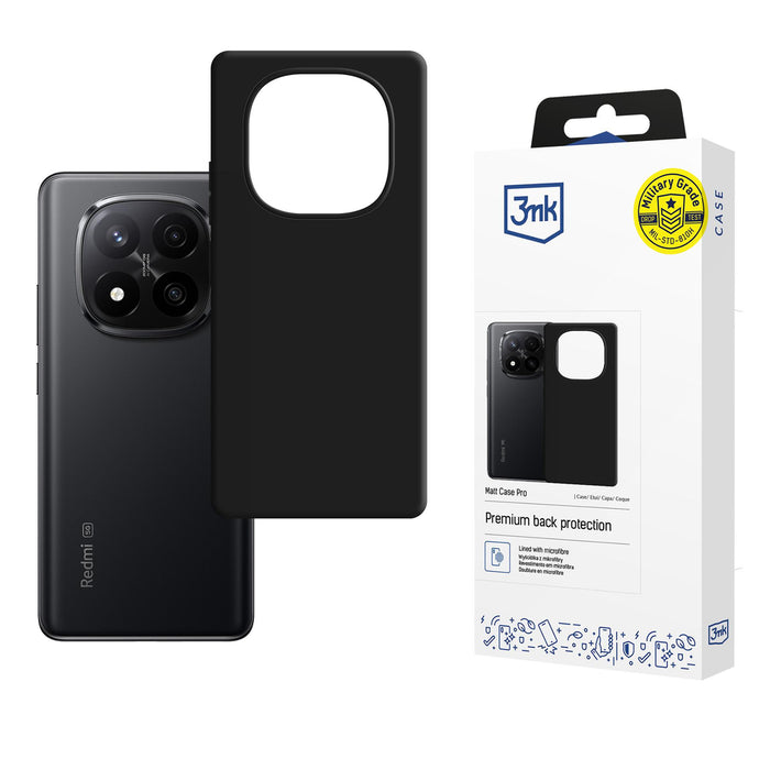 3mk Matt Case Pro за Xiaomi Redmi Note 15 Pro+ 5G - матово черен
