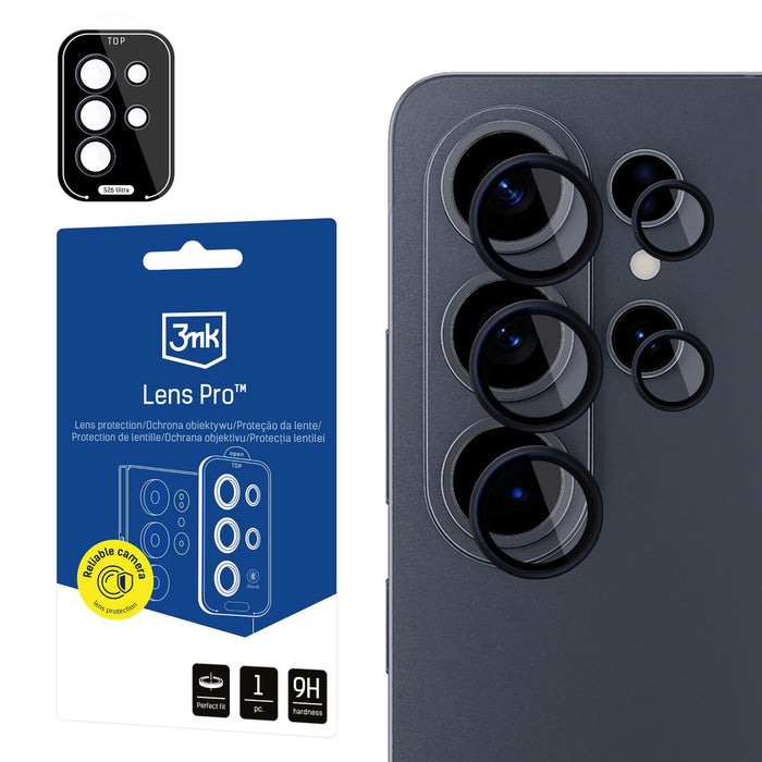 3mk Lens Protection Pro черно хибридно стъкло за обектива на камерата на Samsung Galaxy S26 Ultra