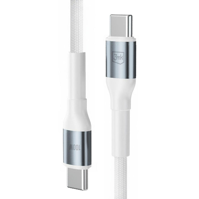 3mk Hyper Cable 3mk Hyper Cable N-SERIES USB-C / USB-C 1m 20V/5A 100W / бял