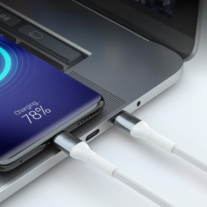 3mk Hyper Cable 3mk Hyper Cable N-SERIES USB-C / USB-C 1m 20V/5A 100W / бял