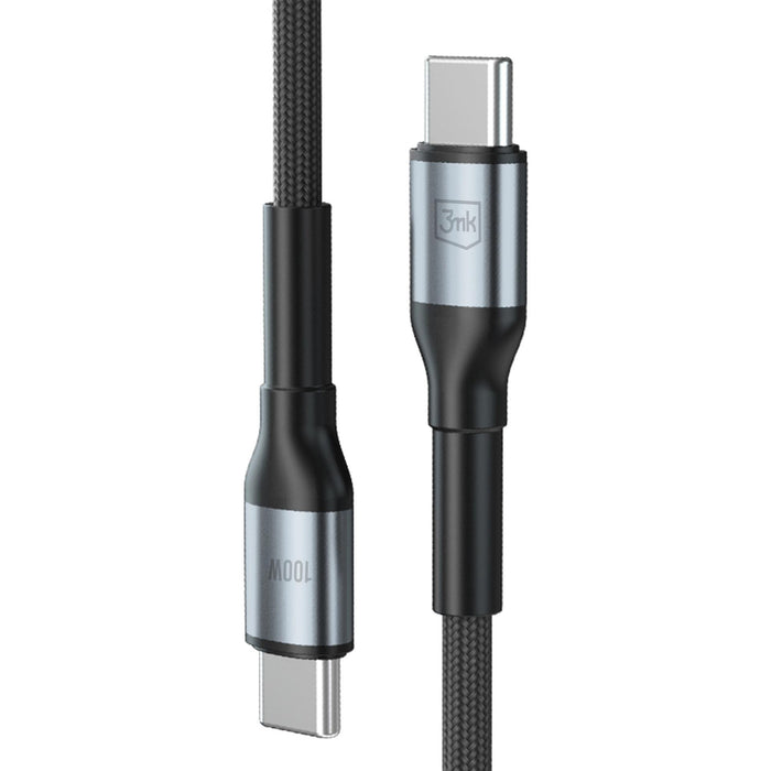 3mk Hyper Cable 3mk Hyper Cable N-SERIES USB-C / USB-C 1m 20V/5A 100W / черен