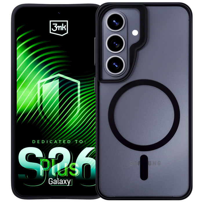 3mk Satin Armor MagCase за Samsung Galaxy S26+ - черен