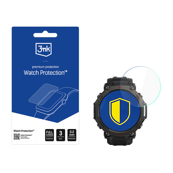 Хибридно стъкло за дисплея на смарт часовника 3mk Watch Protection FlexibleGlass за Amazfit T-Rex 3 Pro 44 мм