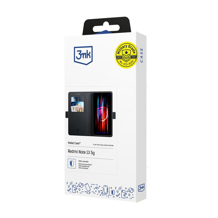 3mk калъф-портфейл за Xiaomi 15T Pro 5G - черен