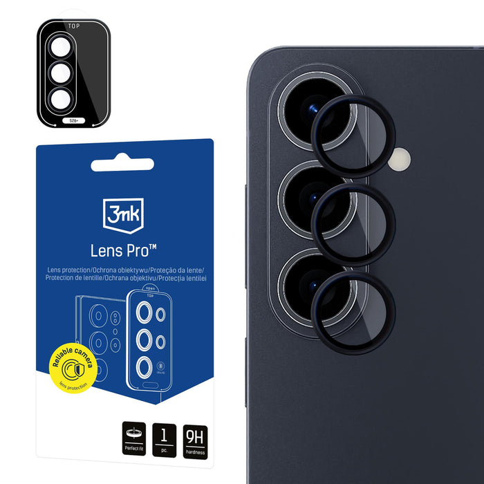 3mk Lens Protection Pro черно хибридно стъкло за обектива на камерата на Samsung Galaxy S26+