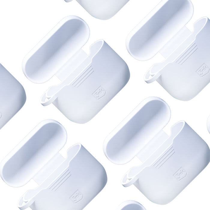Аксесоари - Apple AirPods 4 - 3mk силиконов калъф за AirPods, бял