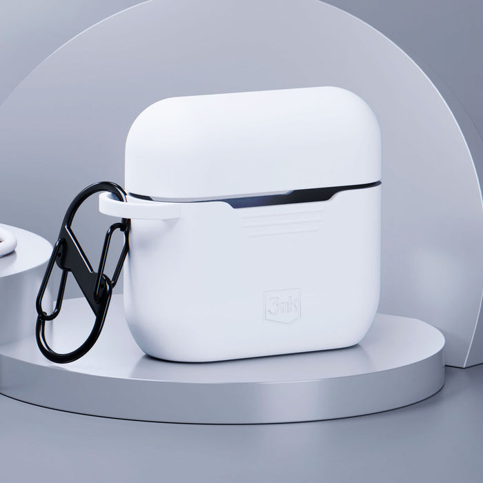Аксесоари - Apple AirPods 4 - 3mk силиконов калъф за AirPods, бял