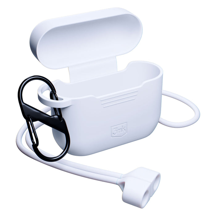 Аксесоари - Apple AirPods 4 - 3mk силиконов калъф за AirPods, бял