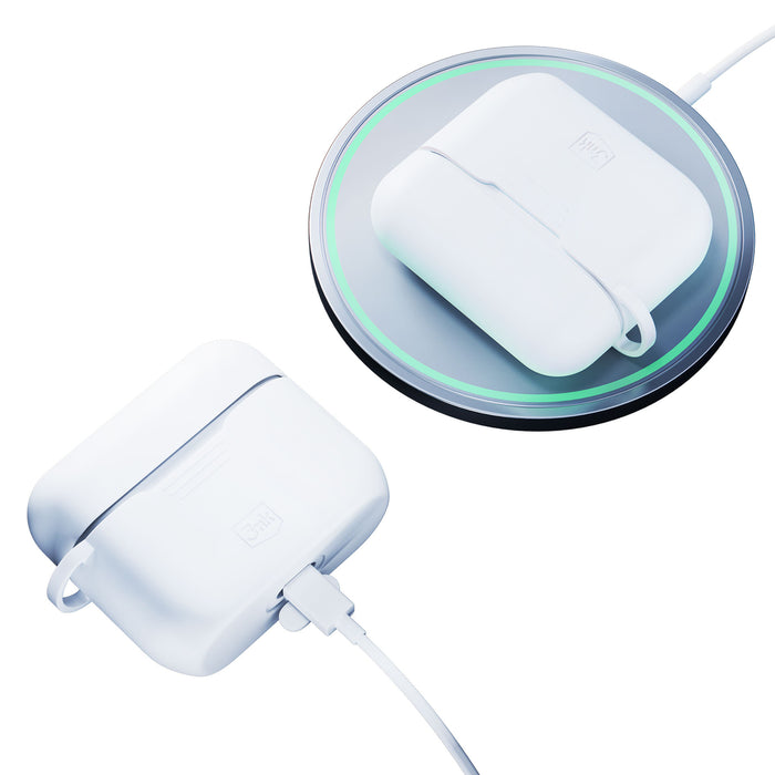 Аксесоари - Apple AirPods 4 - 3mk силиконов калъф за AirPods, бял