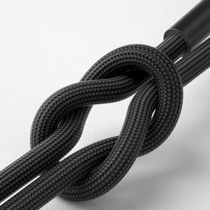 3mk Hyper Cable N-SERIES 2 в 2 USB-A / USB-C и USB-C / Lightning 1.2m QC 3.0 9V/2A 60W - черен