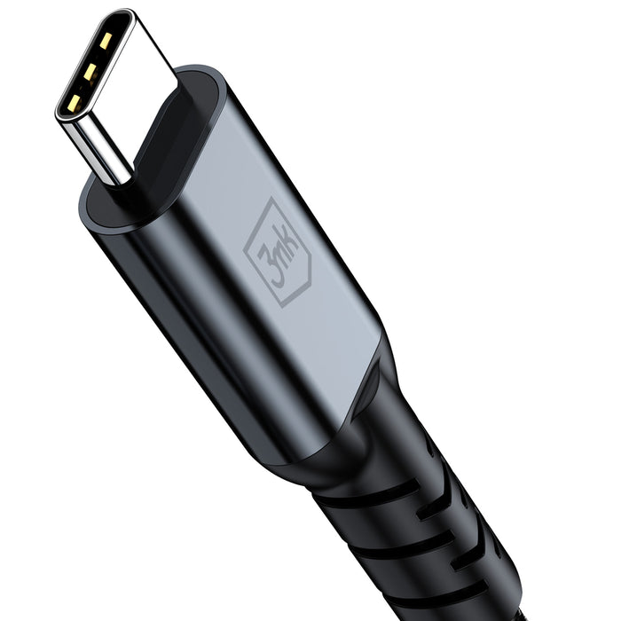3mk Hyper Cable N-SERIES Thunderbolt 4 USB-C / USB-C 1m 48V/5A 40Gb/s 240W 8K60Hz - черен