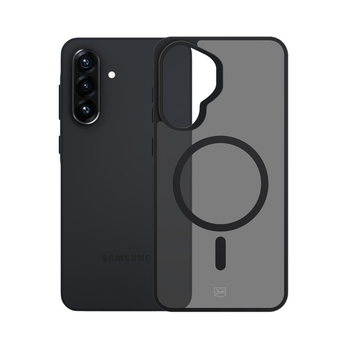 3mk Smoke MagCase за Samsung Galaxy A37 - сив-прозрачен