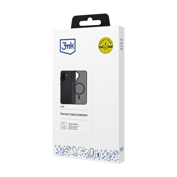 3mk Smoke MagCase за Samsung Galaxy A57 - сив-прозрачен