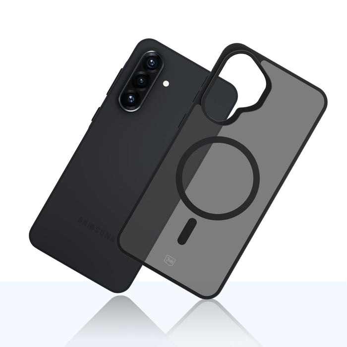 3mk Smoke MagCase за Samsung Galaxy A57 - сив-прозрачен