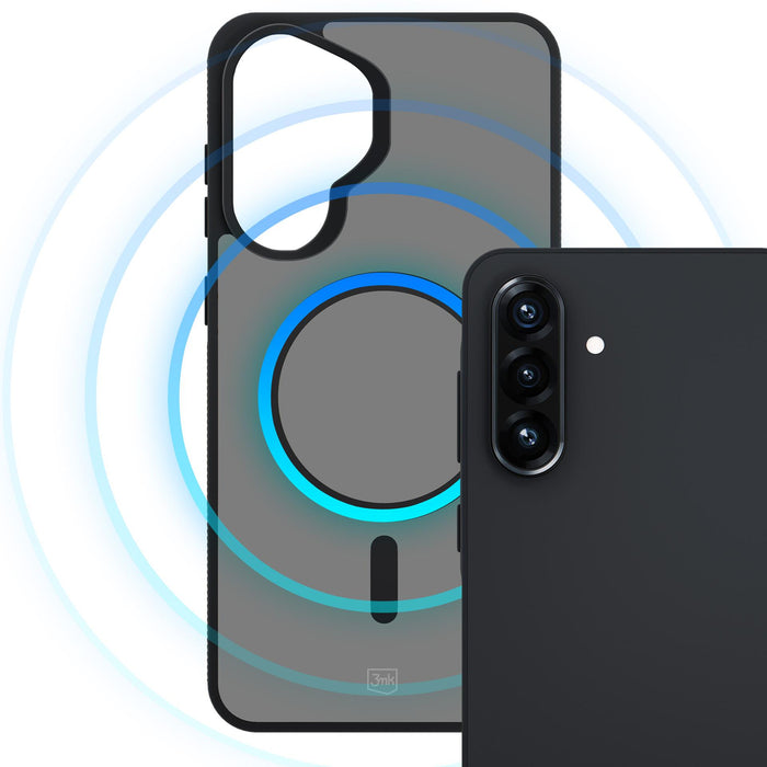 3mk Smoke MagCase за Samsung Galaxy A57 - сив-прозрачен