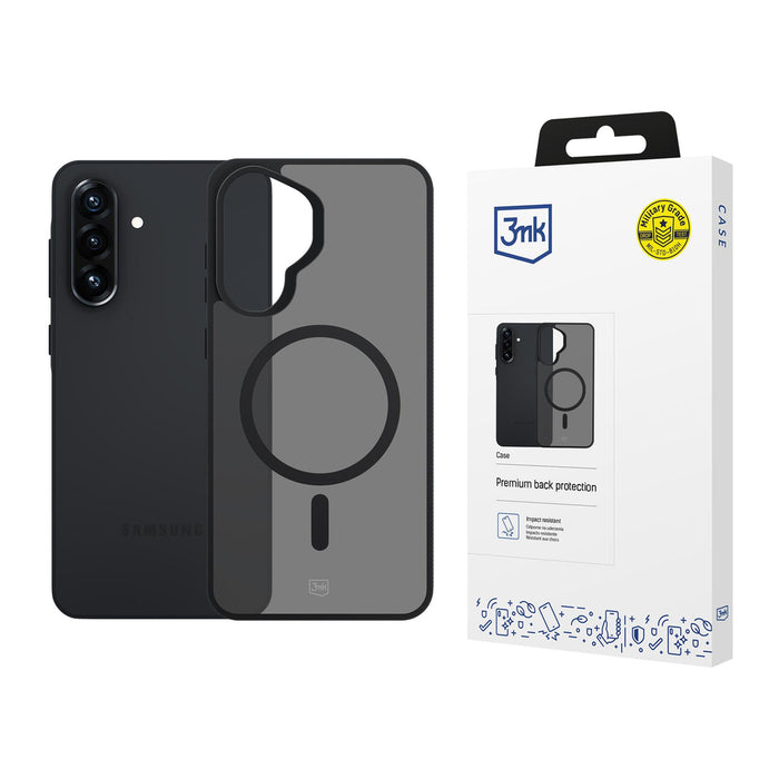 3mk Smoke MagCase за Samsung Galaxy A57 - сив-прозрачен