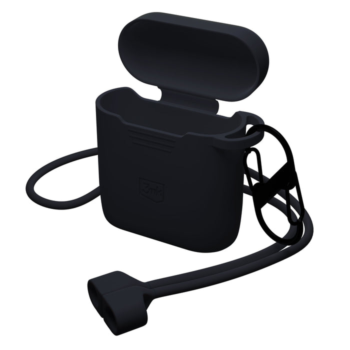 3mk силиконов калъф за AirPods черен за AirPods 4 - черен